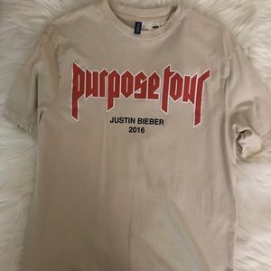 Justin Bieber Purpose Tour Oversized Shirt